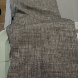 52 wide by 84 long gray textured curtains with lining blackout curtains