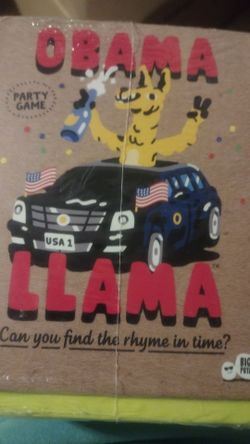 New Obama Llama Party Game Target Exclusive Can You Find the Rhyme in Time