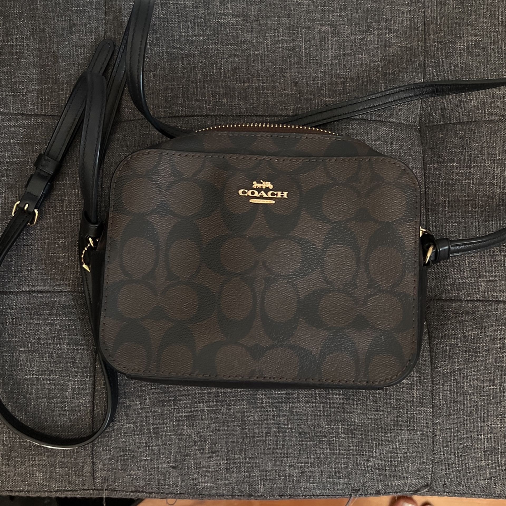 Dark Brown Coach Small Crossbody