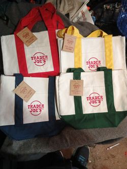 All the rage!!! TJs Canvas Mini Totes 