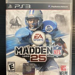 Madden 25 For Sony PlayStation 3