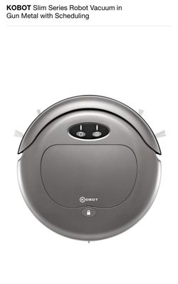 KOBOT Slim Series Robot Vacuum in Gun Metal with Scheduling