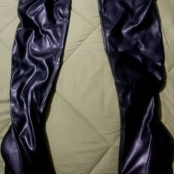 Fashion Nova Exotica Thigh High Boot Heel