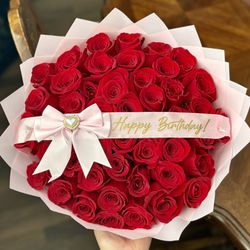 Happy Birthday Rose Bouquet 