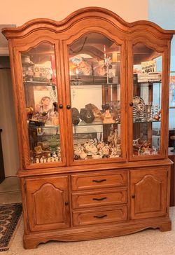 Lighted China Cabinet/ Stanley Furniture Country French Collection Wall Unit