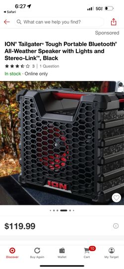 Ion speaker tailgater tough brand new in box $95