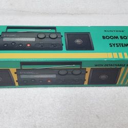 Vintage Boombox Radio In Original Box New Unused Old Stock