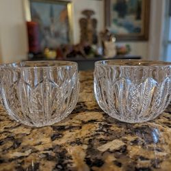 Duncan Miller Mardi Gras Clear Glass Punch Cups 