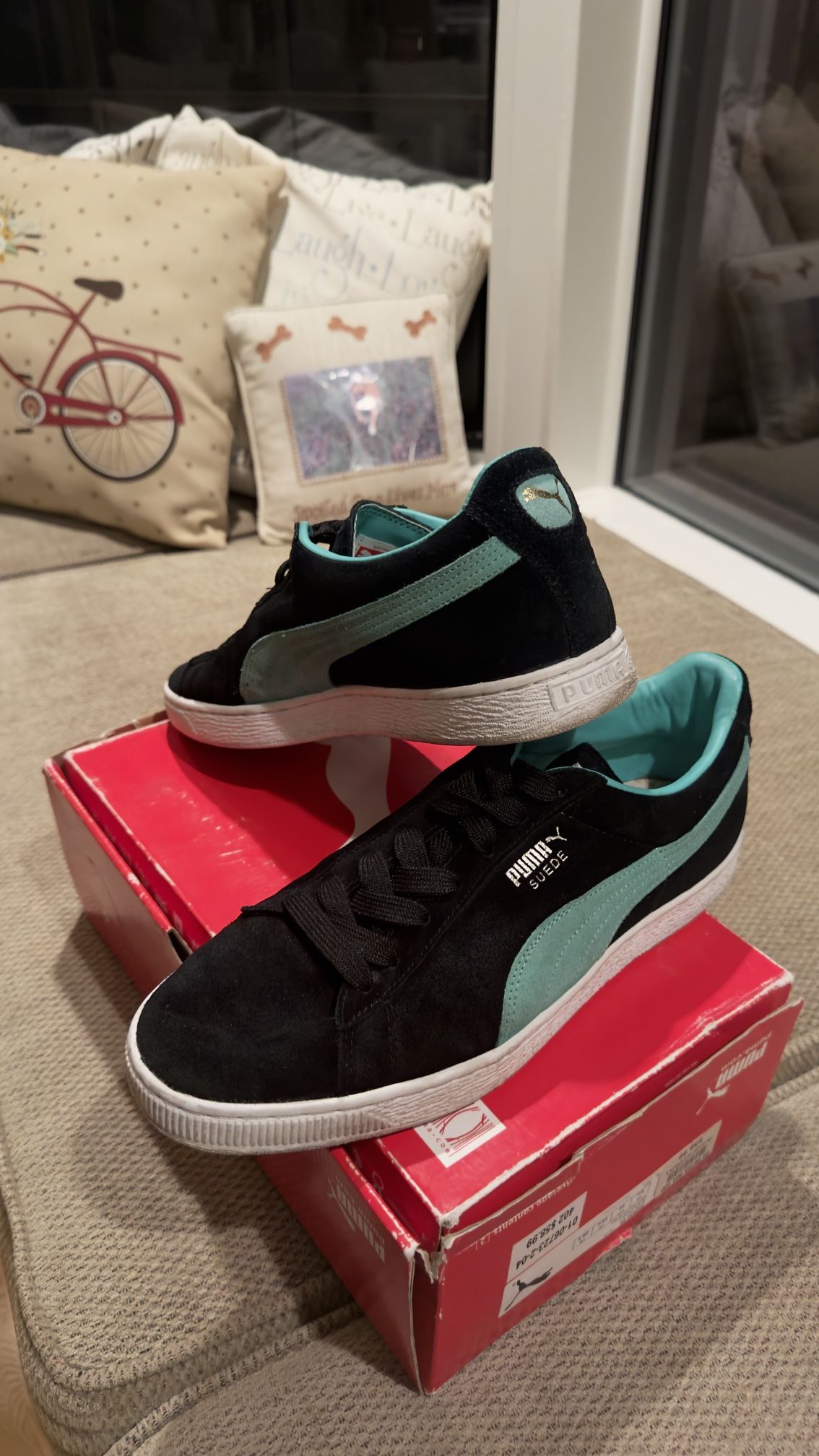 Puma Seude Classic Black-Green US10.5