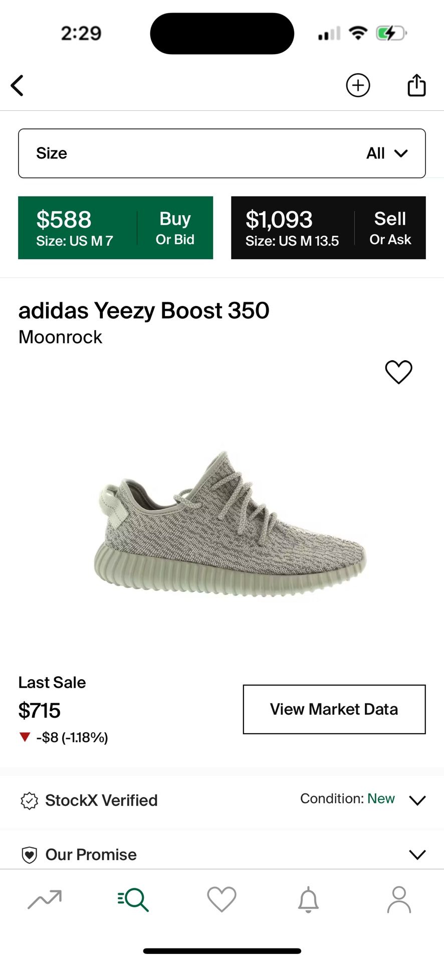 Adidas Yeezy boost 350 Moon rock 