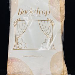 Beige 10x10 Backdrop Curtain Set (2 Panels) Wedding Party Decor / Cortinas Decorativas 10x10 Beige