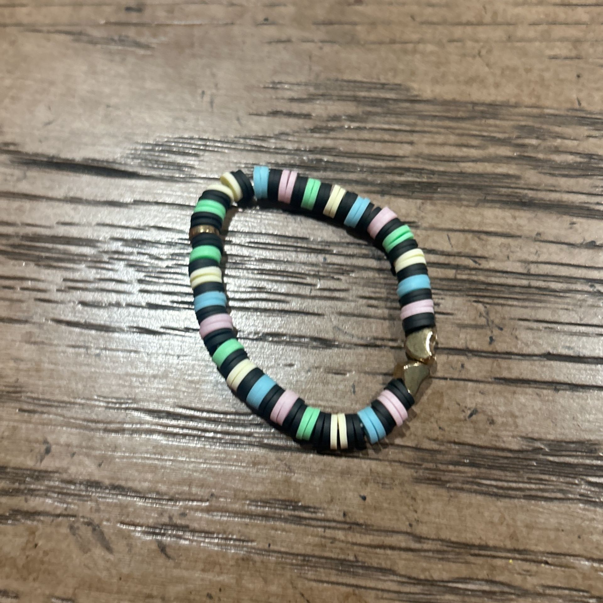 Clay bead bracelet