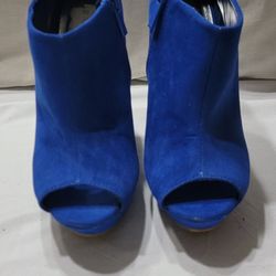 Womens blue wedges size 7.5