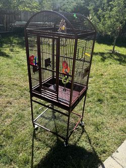 Bird Cage On Wheels