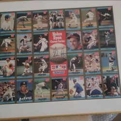 NOLAN RYAN COCA COLA COKE ad Uncut Sheet 1992 Donruss 26 Baseball Cards Poster