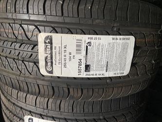 SET OF 4 NEW TIRES 255/45/19 CONTINENTAL RUN FLAT TIRES $875 CASH OBO