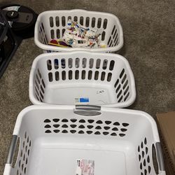3 clean perfect laundry baskets