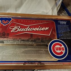 Chicago Cubs Budweiser 2005 Mirror Rare 27x42.5 