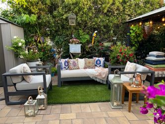 Patio furniture set 3pc sunset west