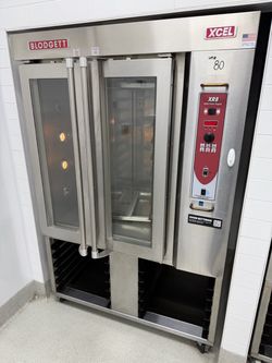 Blodgett XCEL XR8-E/STAND Electric Mini Rotating Rack Bakery Oven 8 pan Capacity (18" x 26") on Casters 208V 3PH