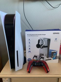PlayStation 5 Console with Controller and Cooling Stand