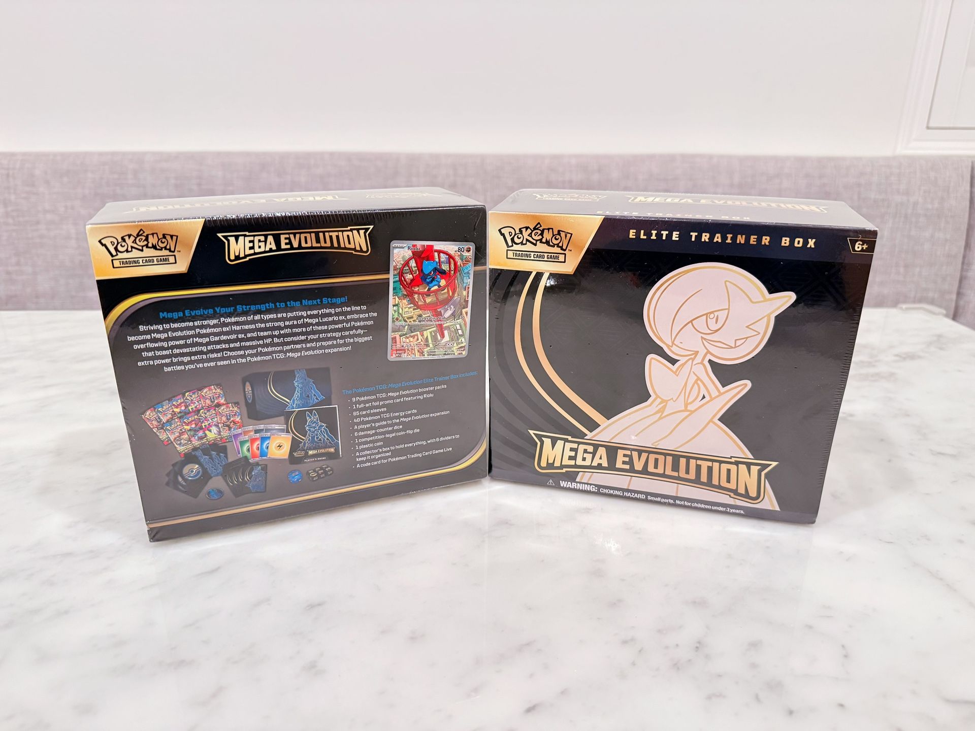 New Sealed Pokemon Mega Evolution ETB Mega Lucario Mega Gardevoir Elite Trainer Box Scarlet & Violet New Sealed Pokemon Mega Evolution ETB Mega Lucario Mega Gardevoir Elite Trainer Box Scarlet & Violet