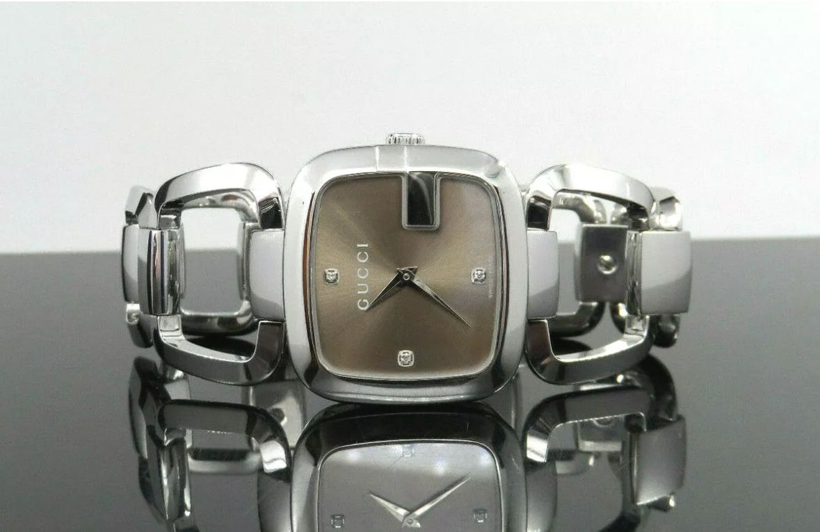 New In Box! G Gucci Silver Diamond Women’s Watch