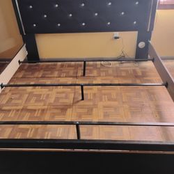 Ashley King Size Bed Frame, Dresser, Nightstand 