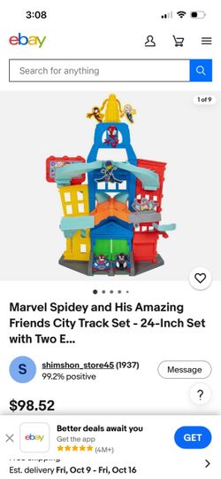 Marvel Spidey and His Amazing Friends City Track Set