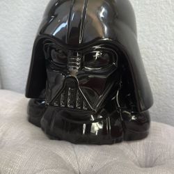 Large Star Wars Darth Vader Ceramic Piggy Bank 9” Tall Disney 