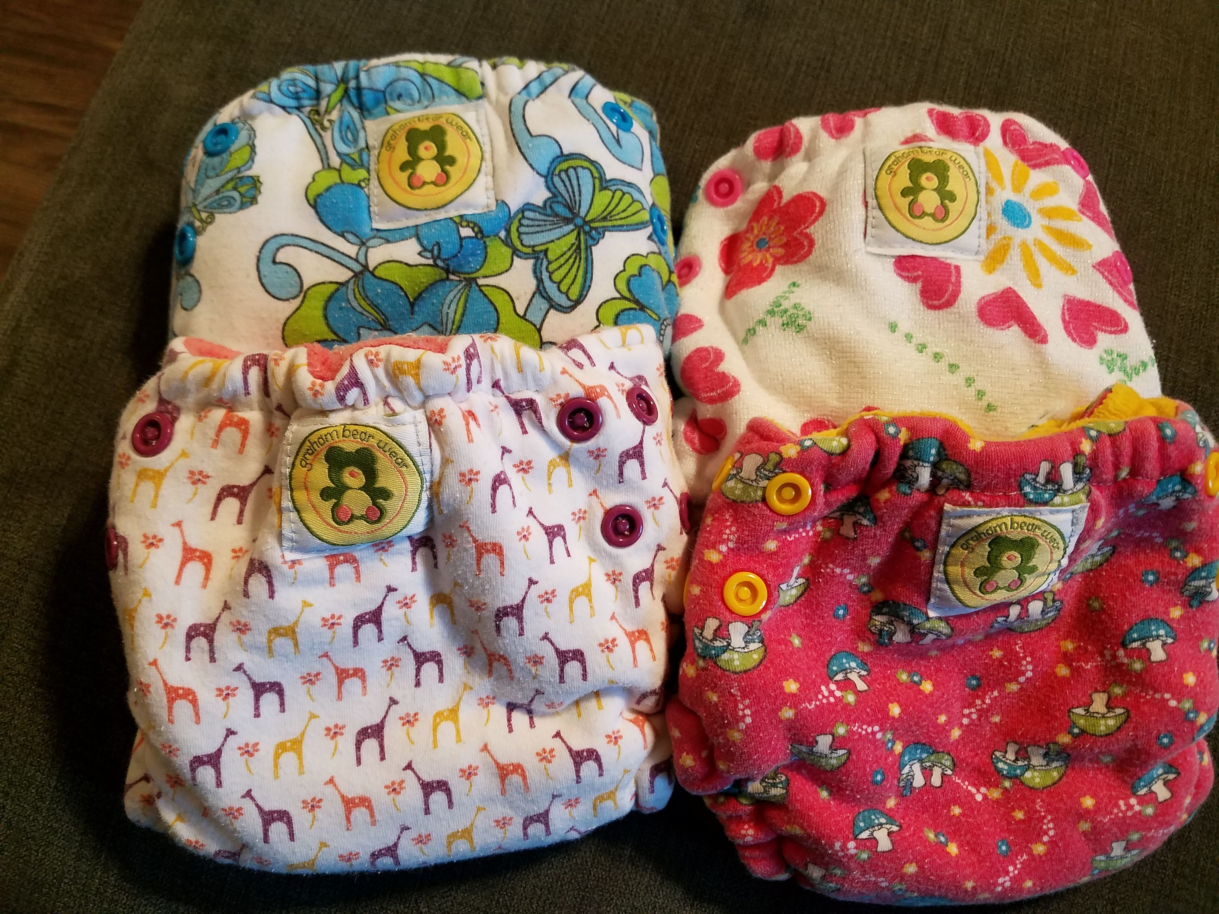 Newborn Fitted Cloth Diapers