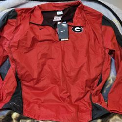 Brand New Georgia Bulldogs Windbreaker Jacket By Nike