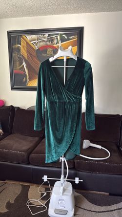 Velvet Green Dress