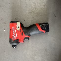 M12 FUEL 12V Lithium-Ion Brushless Cordless 1/4 in. Hex Impact Driver (With M12 Battery