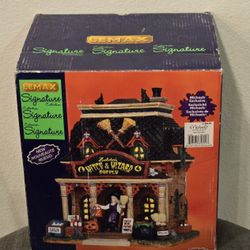 Lemax Spooky Town Zelda's Witch Supply Halloween Village Lighted Building Accessory