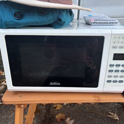 White Small Microwave 