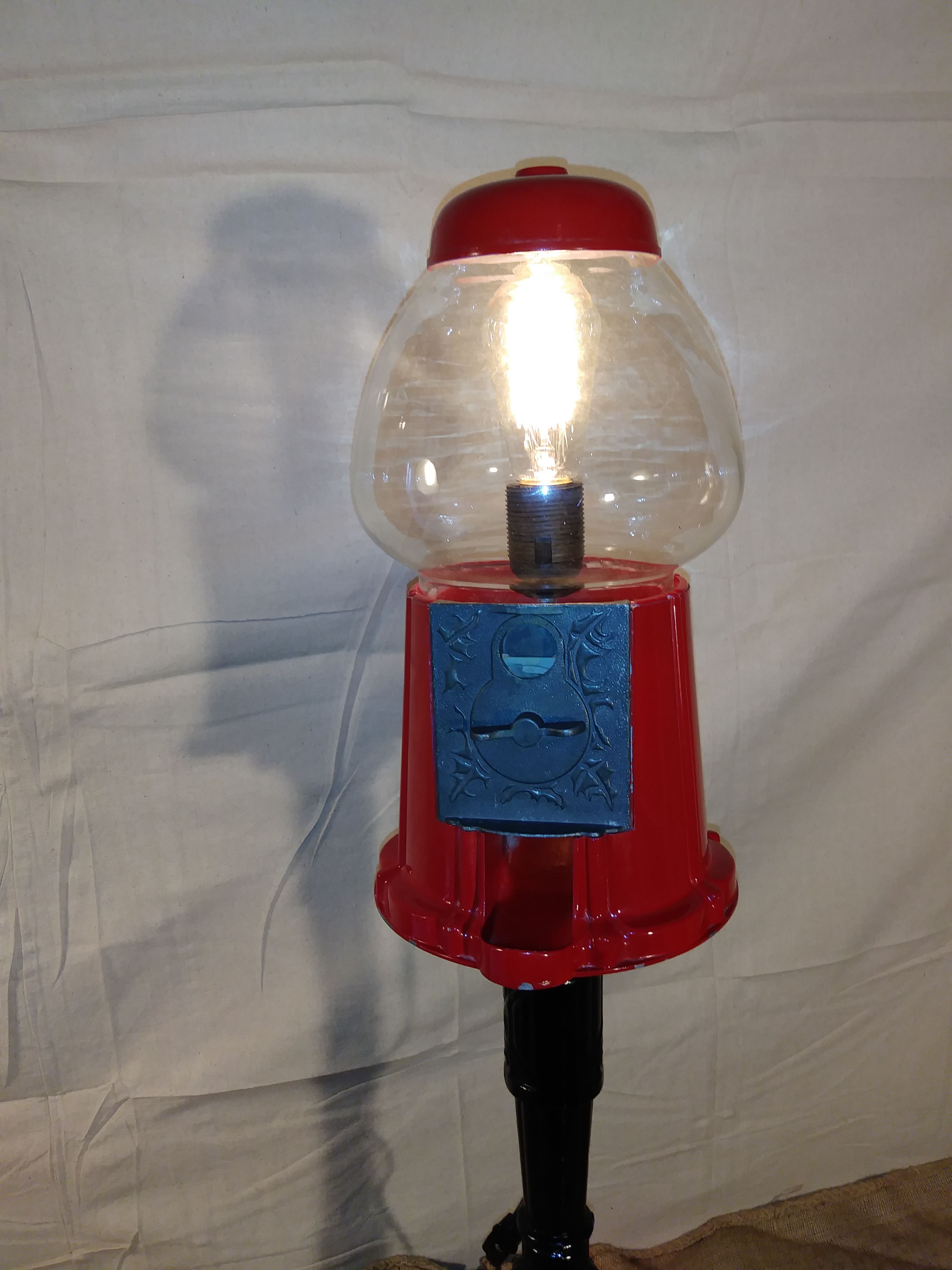 Vintage Gumball Machine Lamp