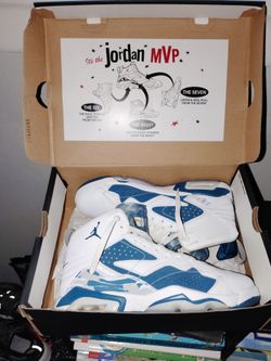 White and Blue Jordan MVP