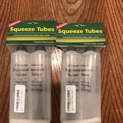 Squeezy tube’s for packing camping and climbing