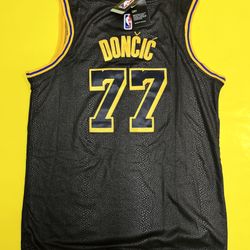 Los Angeles Lakers Luka Doncic Jersey Black Mamba