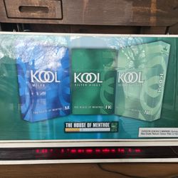 1990s KOOL Cigarette Lighted Advertising Sign 