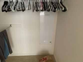 Lot of clothes hangers