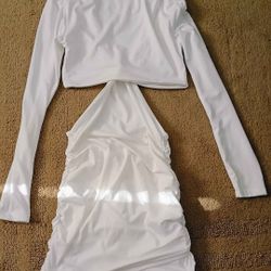 White Sexy Dress Xs