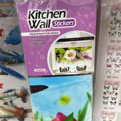 Kitchen Wall Aluminum Sticker 