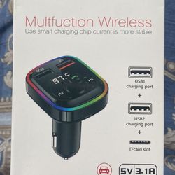 Car Fm Player Multifunction Wireless Adapter For Cars