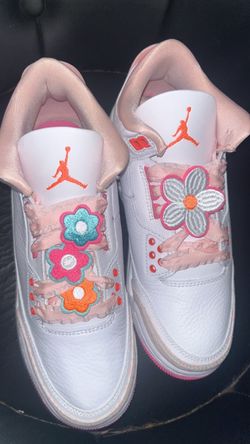 7Y-8.5W -Air Jordan 3 Retro "Spring Flowers"