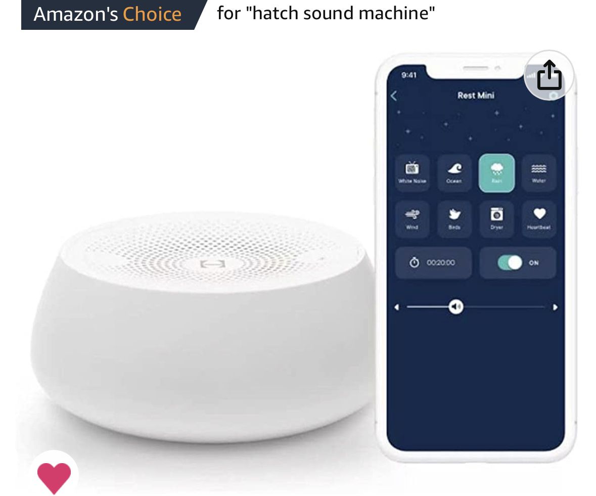 Hatch Rest Mini White Noise Smart Sound Machine for Babies and Kids