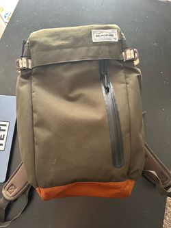 Dakine Canvas Backpack Olive and Orange
