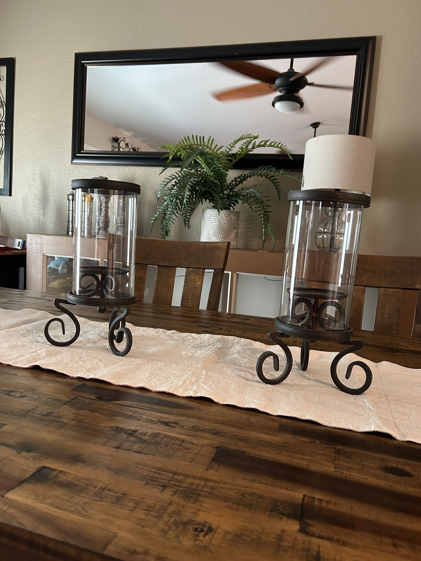 Set Of Two Beautiful Candle Holders