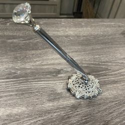 Wedding Guest Book Pen With Diamond Top And Stand